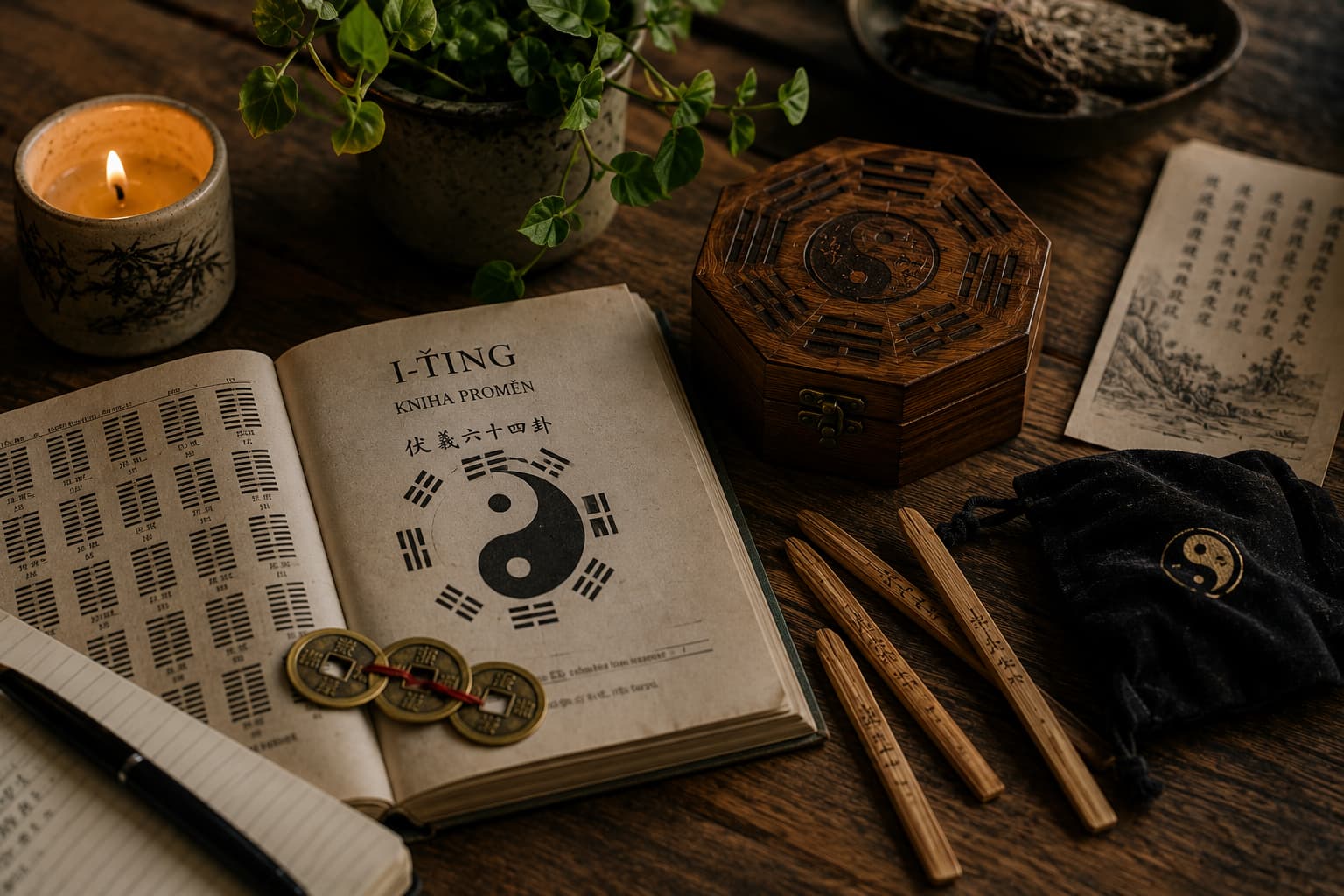 I Ging — Illustrationsfoto