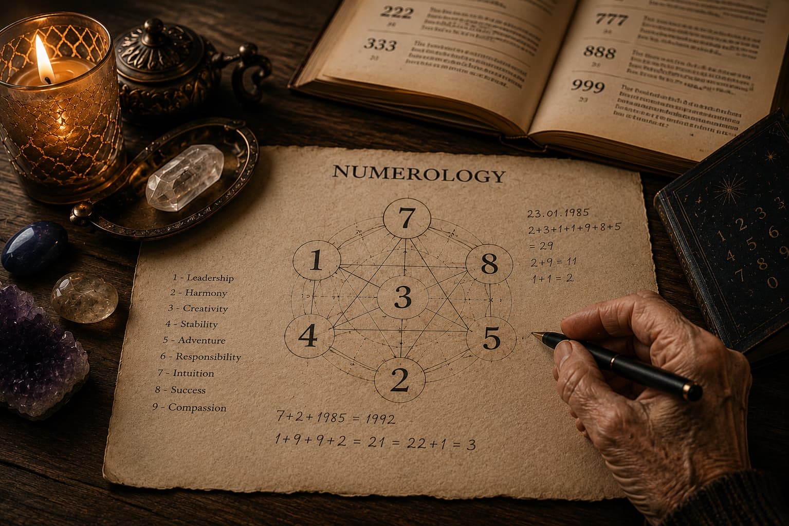 Numerologische Analyse — Illustrationsfoto