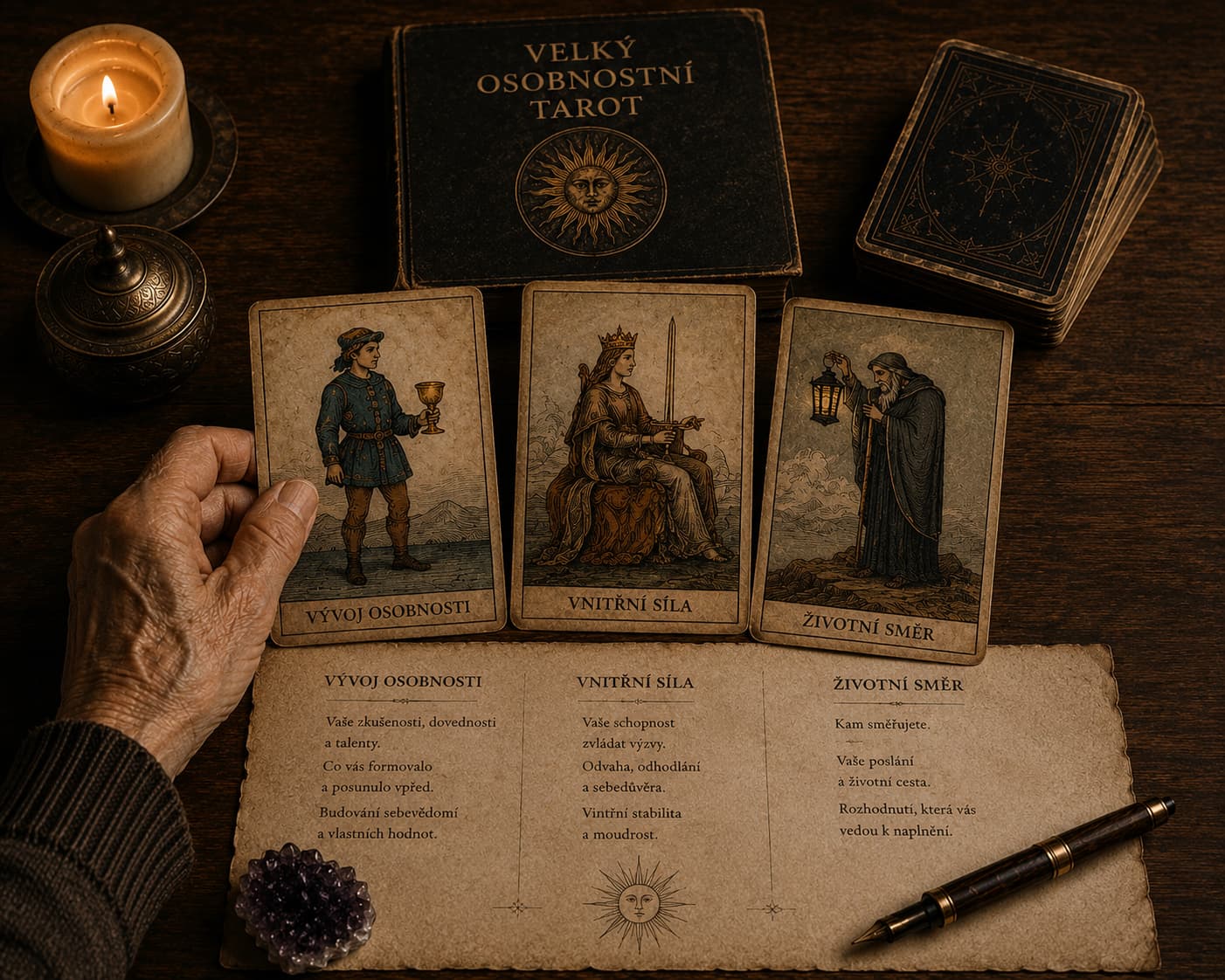 Großes persönliches Tarot — Illustrationsfoto